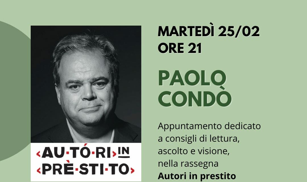 PAOLO CONDÒ AL TEATRO ANDREA ROMPIANESI