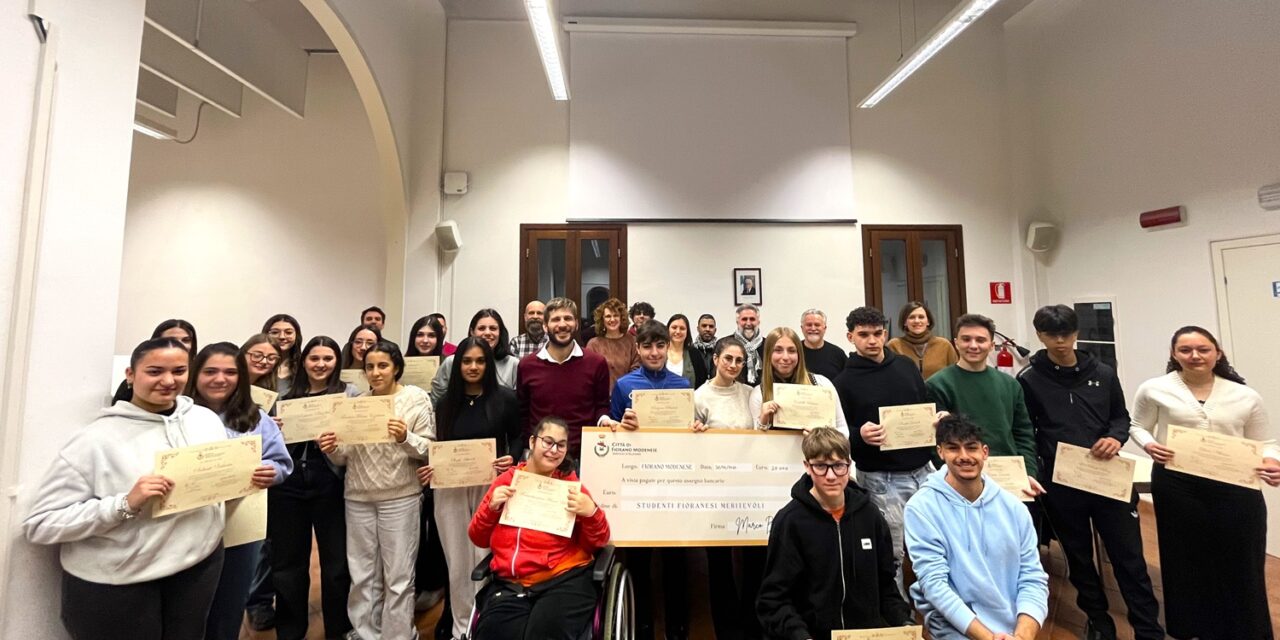 Assegnate 30 borse di studio a Fiorano Modenese