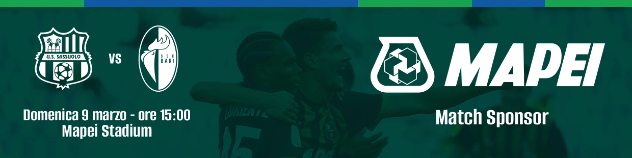 Sassuolo-Bari al Mapei per continuare il viAggio