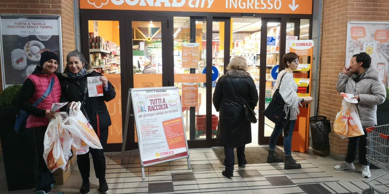 Sabato 29 marzo 2025 torna la raccolta alimentare Conad a favore degli empori solidali del territorio modenese a cui accedono1500 famiglie
