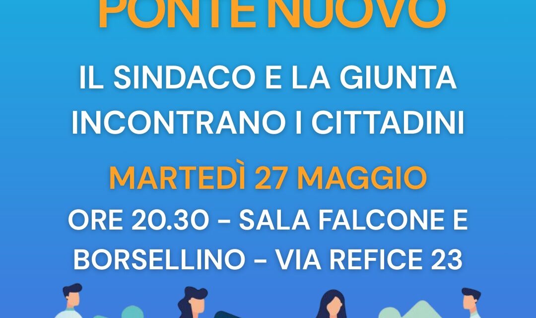DOMANI SERA L’INCONTRO CON PONTENUOVO