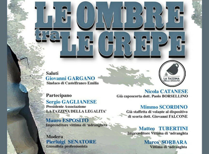 LA STAFFETTA DELLA LEGALITA’ – Sabato 17 maggio ore 17 Castelfranco Emilia (MO) 