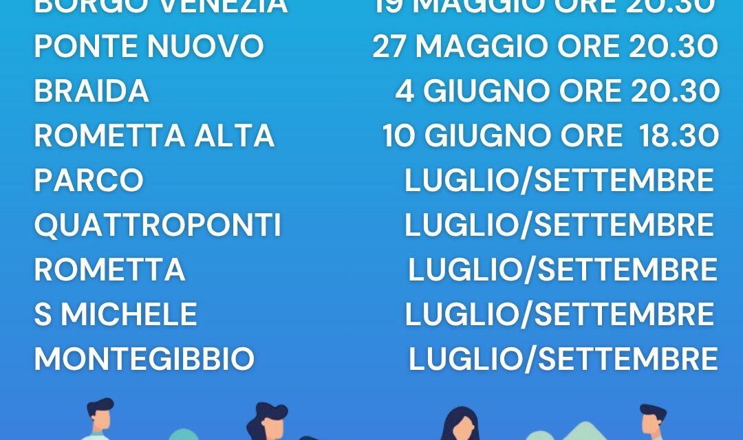 GLI INCONTRI DI QUARTIERE