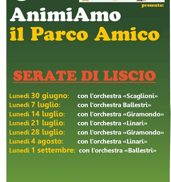 Animiamo il Parco Amico: serate di liscio