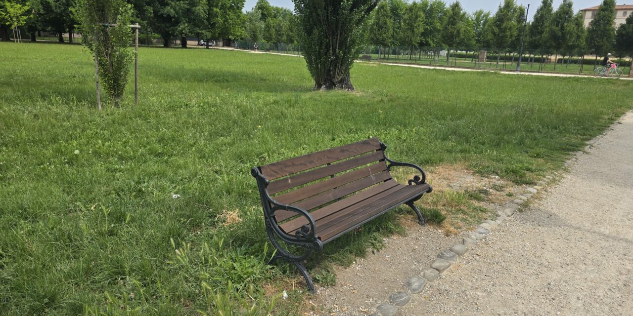 NUOVE PANCHINE E CESTINI AL PARCO DUCALE