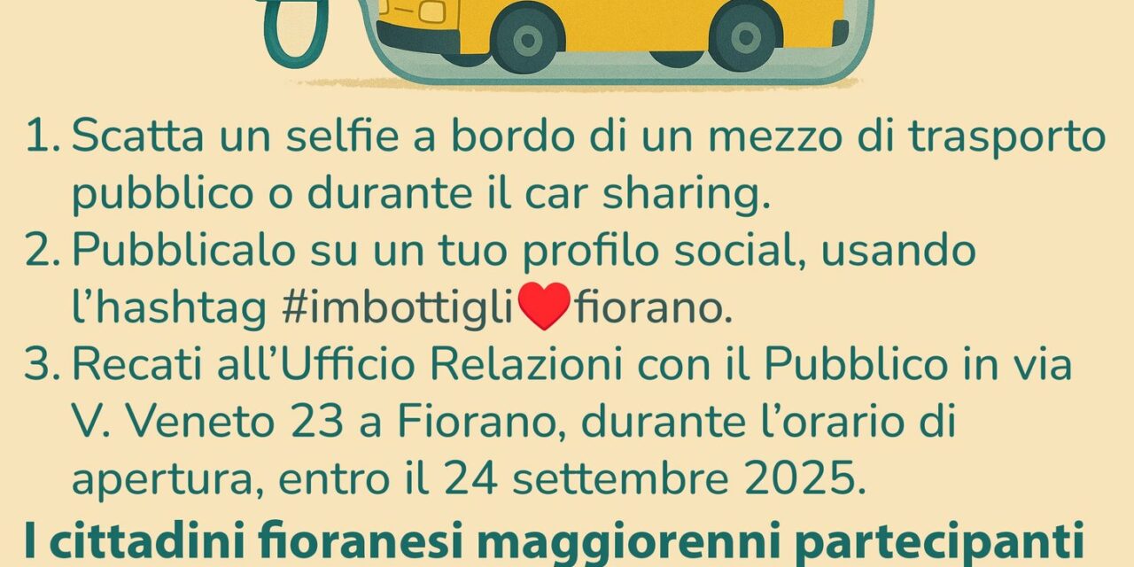 Fiorano Modenese lancia l’iniziativa “ImbottigliAmo il traffico”