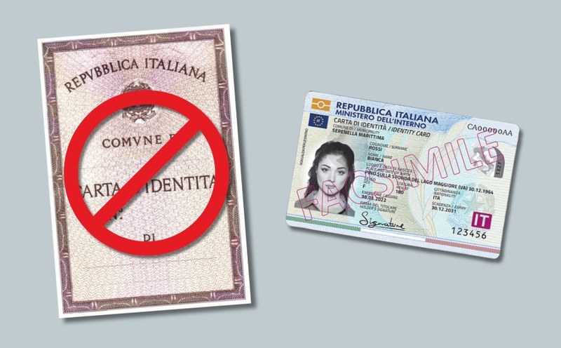 Dal 3 Agosto le carte d’identità cartacee non saranno più valide