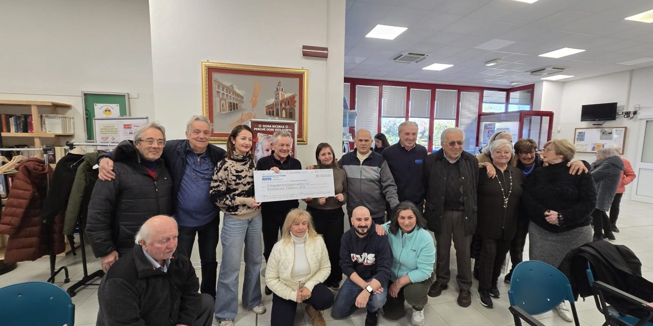 5.500 € RACCOLTI DA AVIS SASSUOLO PER TELETHON
