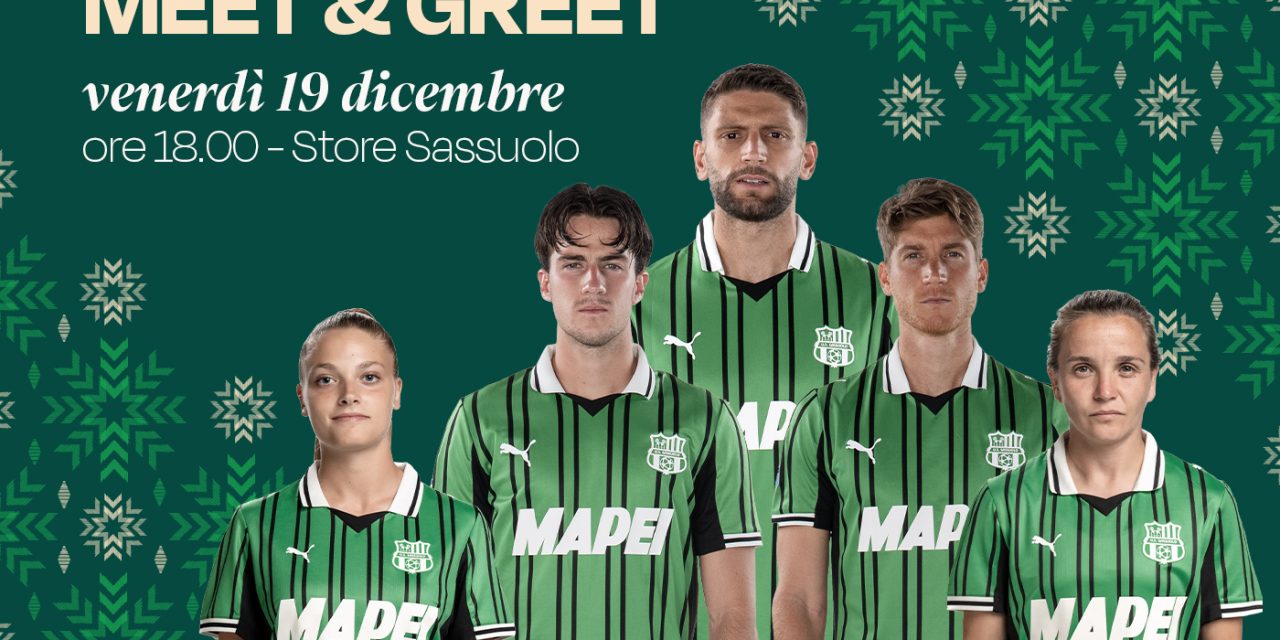 Auguri neroverdi al Sassuolo Official Store