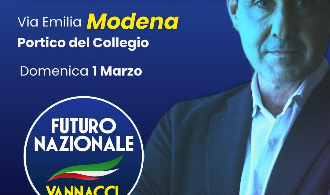 Futuro Nazionale debutta a Modena e provincia: domenica 1 marzo la prima uscita pubblica con apertura del tesseramento