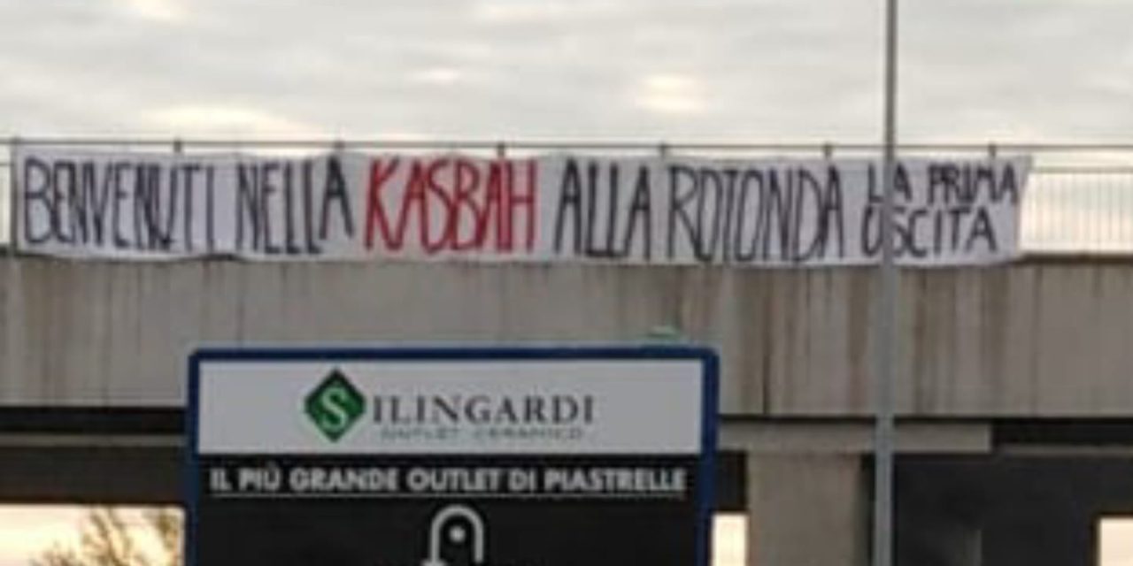 Striscione polemico sul domani di Braida