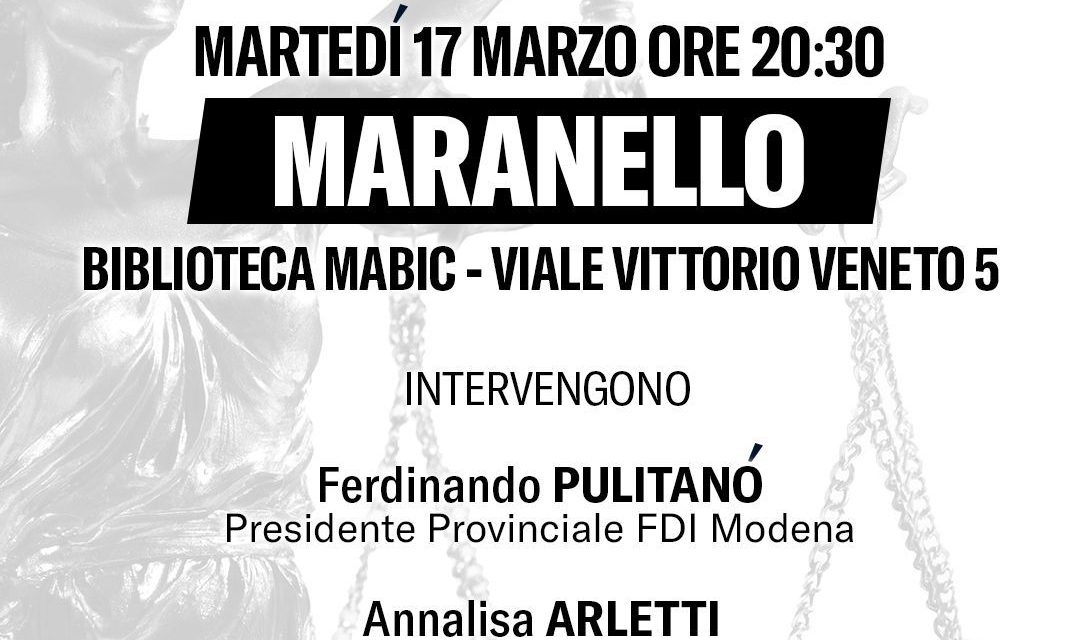 Perché SI, incontro a Maranello pro REFERENDUM
