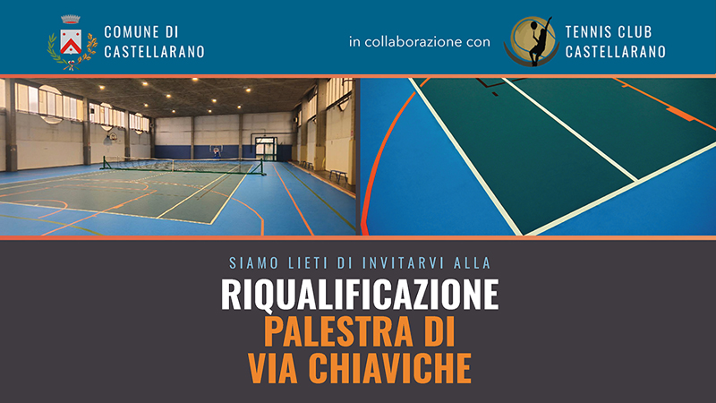 Inaugurazione lavori di riqualificazione palestra di via Chiaviche