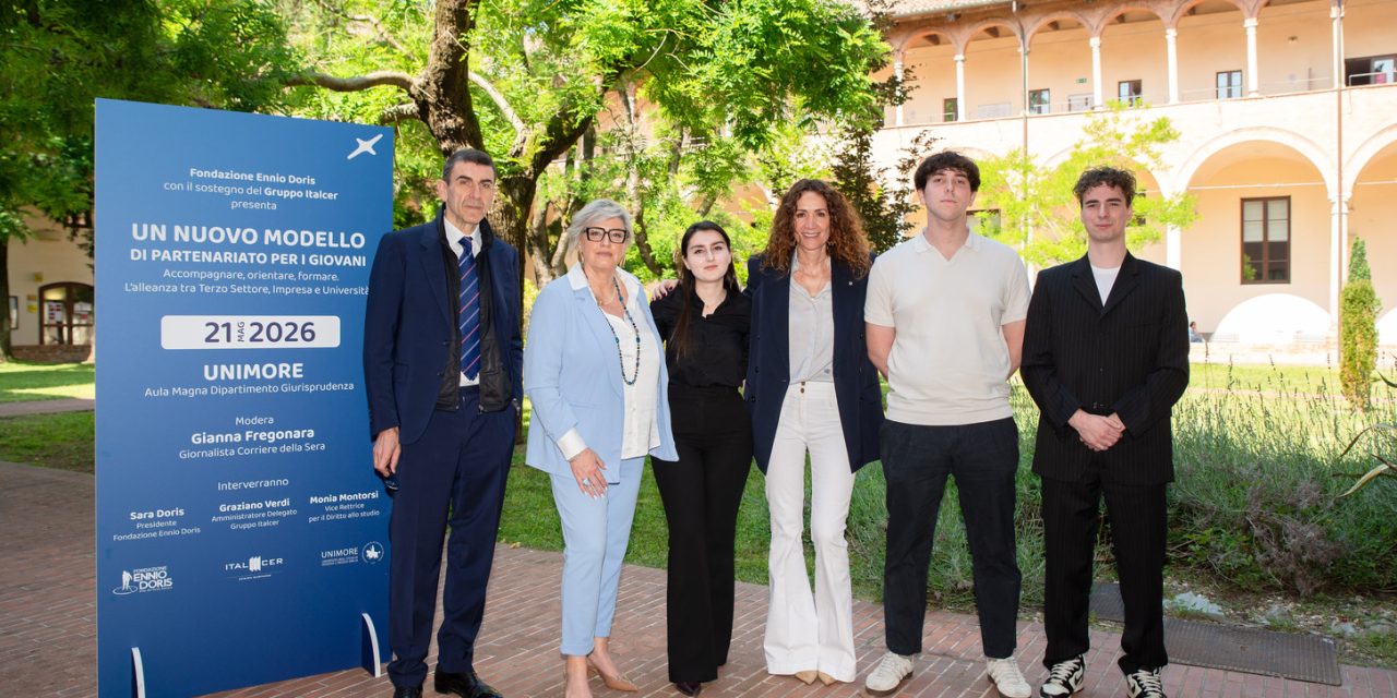 FONDAZIONE ENNIO DORIS AVVIA IL PRIMO PROGETTO DI PARTENARIATO EDUCATIVO TERRITORIALE CON IL SOSTEGNO DI ITALCER GROUP E UNIMORE