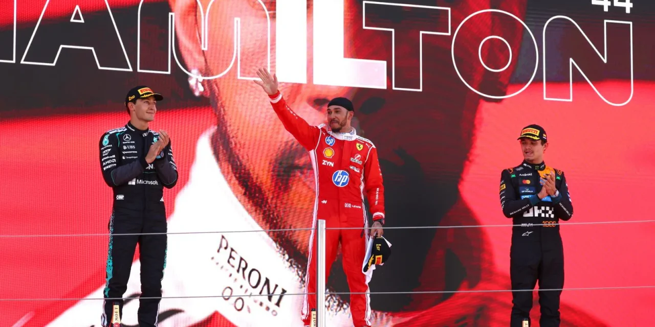 Notte Rossa, che successo -Hamilton vince a Barcellona