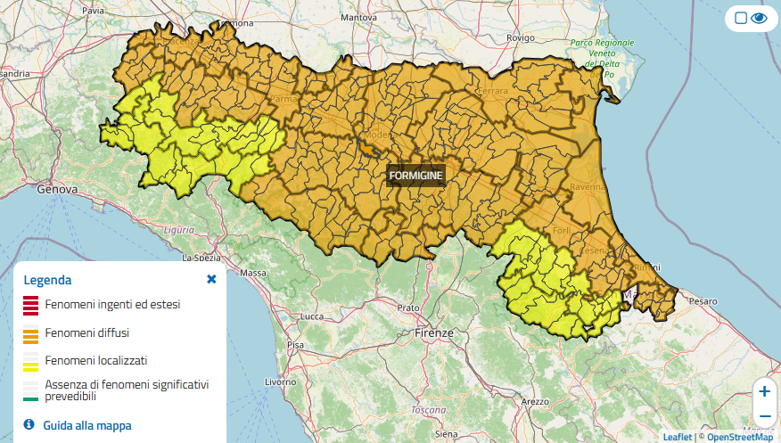 Allerta meteo arancione