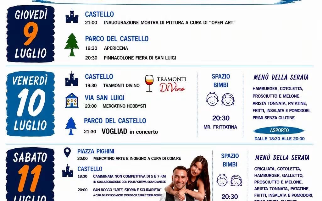 Pinnacolo nel Parco del Castello in occasione della Fiera di San Luigi