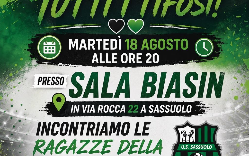 LE RAGAZZE DEL SASSUOLO INCONTRANO I TIFOSI