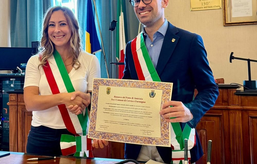 Formigine e Cervia rinnovano il Patto di Amicizia