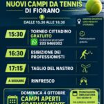 Inaugurazione dei nuovi campi da tennis e della nuova gestione al Centro sportivo Ciro Menotti di Spezzano