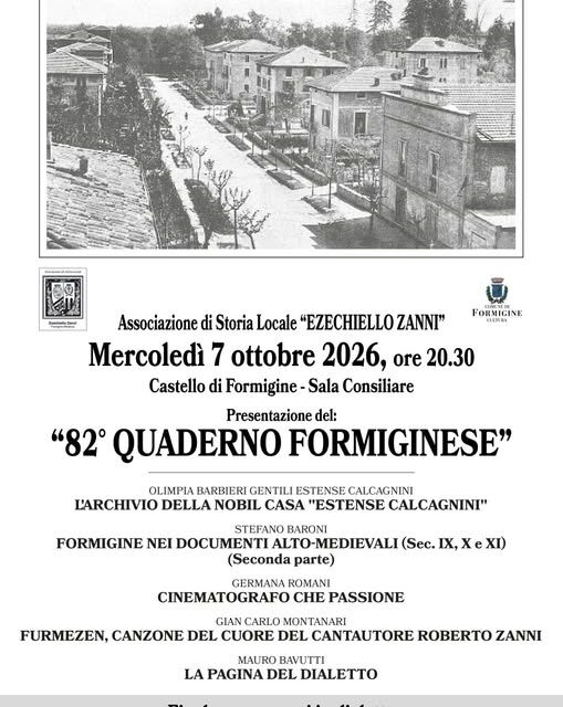82° Quaderno Formiginese