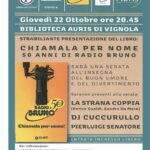  Radio Bruno a Vignola giovedì 22 ottobre alle ore 20.45