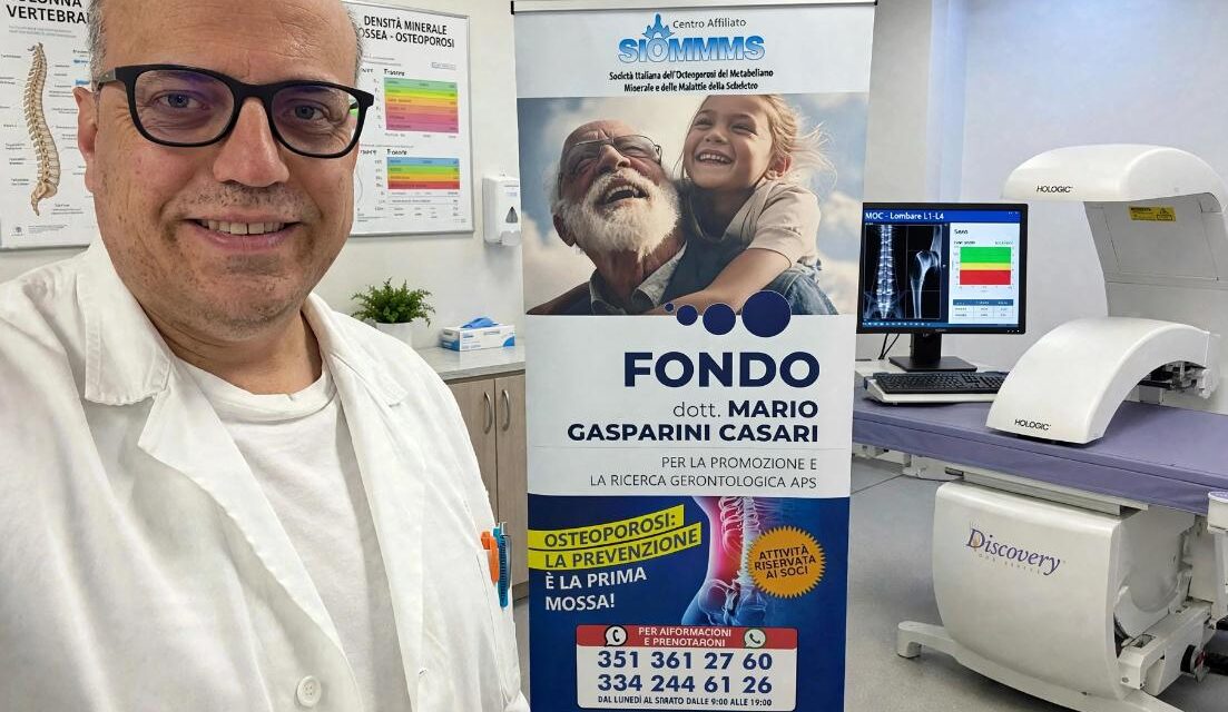 Giornata Mondiale dell’Osteoporosi, il Fondo Dott. Mario Gasparini Casari in prima linea con consulenze mediche gratuite per la cittadinanza